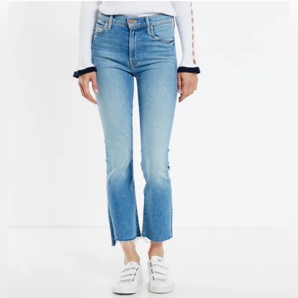 MOTHER Denim - MOTHER Insider Crop Step Fray Jeans Shoot to thrill